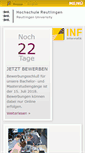 Mobile Screenshot of inf.reutlingen-university.de